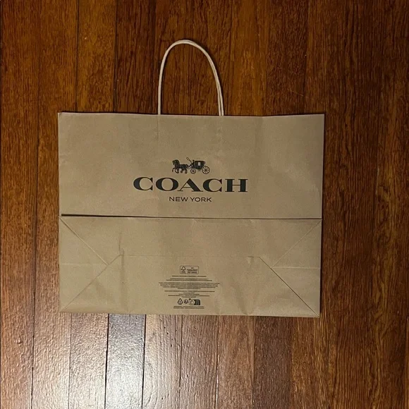 Coach Brown Paper Shopping Bag - Picture 2 of 9